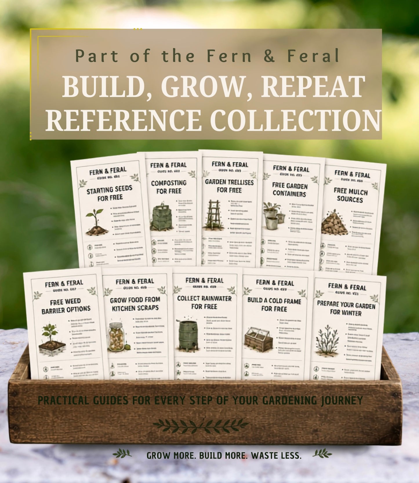 Free Mulch Sources Printable Guide | Garden Mulch Cheat Sheet PDF | Organic Gardening Tips | Sustainable Garden Printable