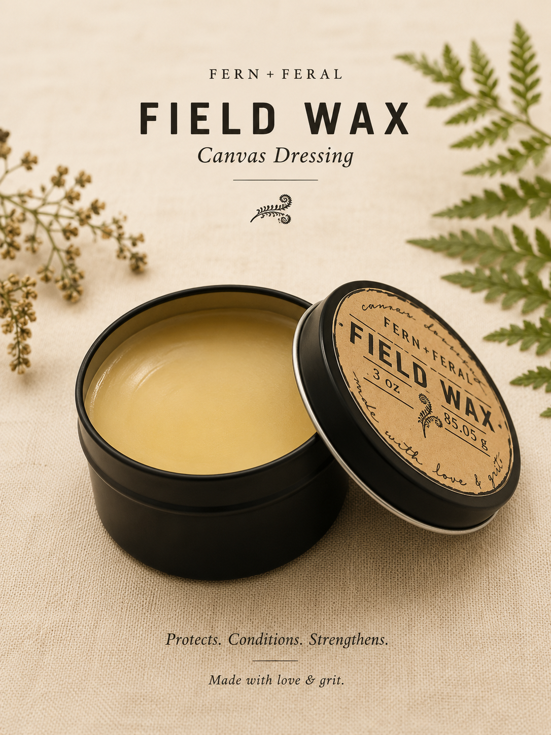 How to Make + Use Canvas Wax