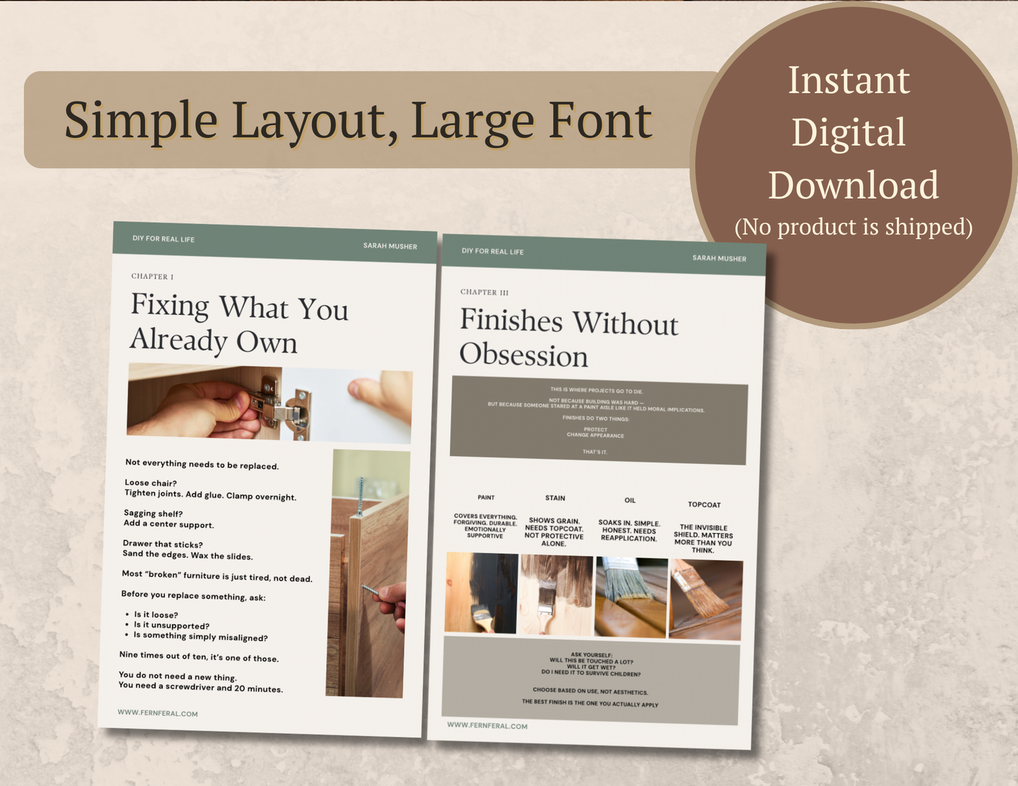 Made by Hand (On Purpose) – Complete DIY & Woodworking Series (Levels 1–4)