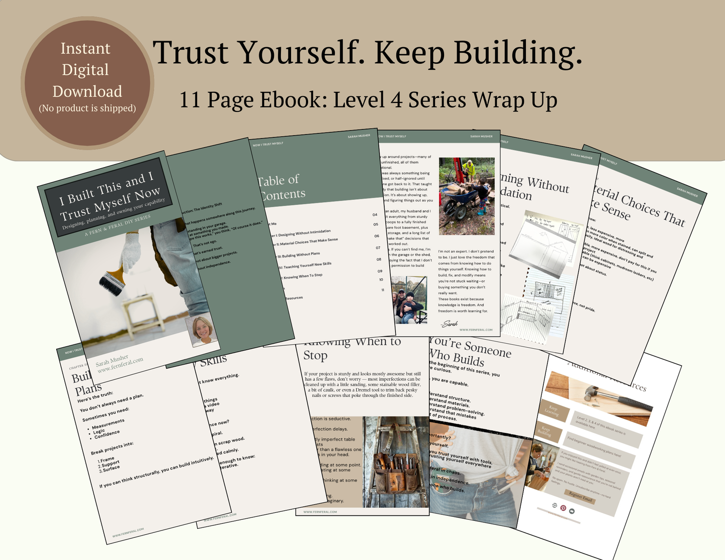 Made by Hand (On Purpose) – Complete DIY & Woodworking Series (Levels 1–4)