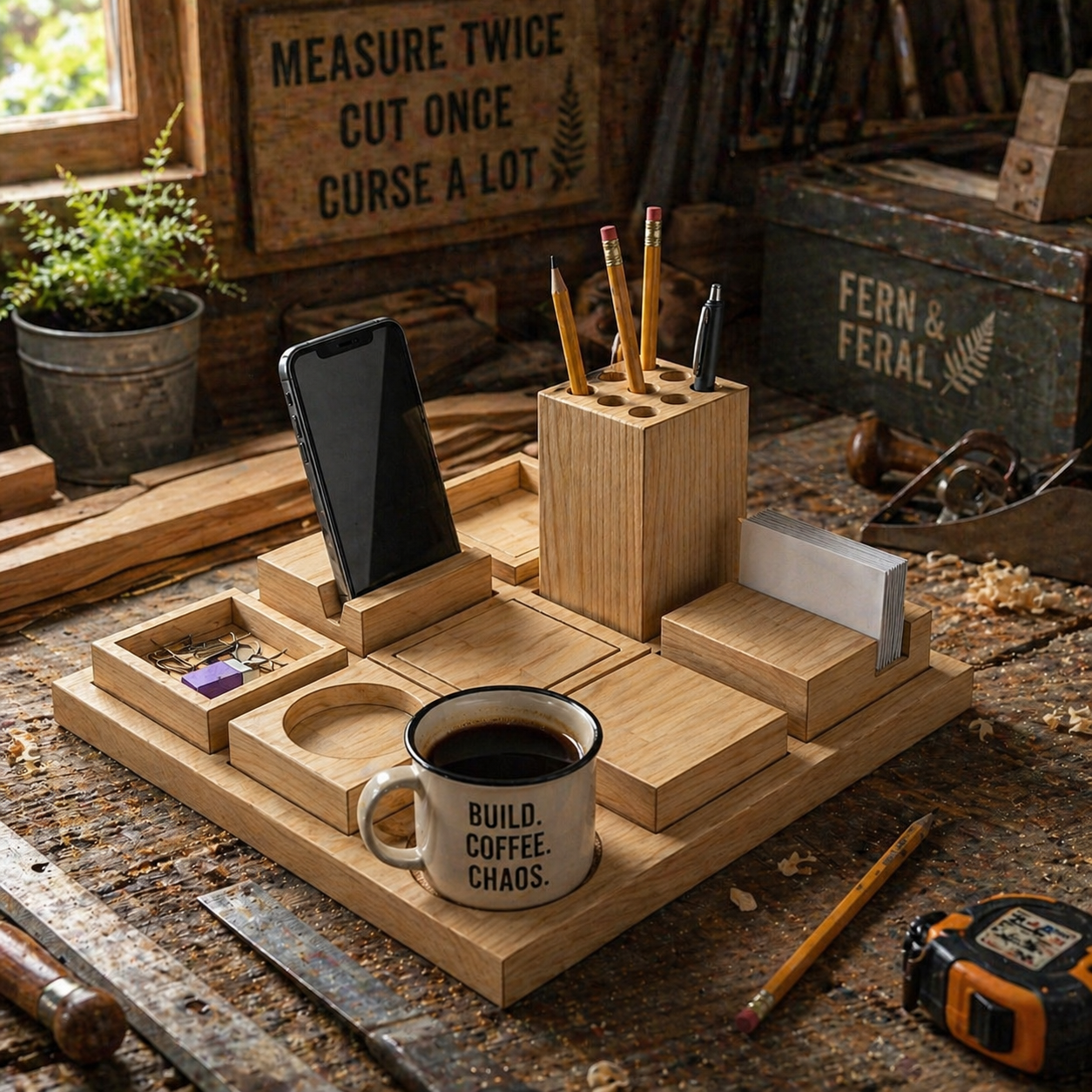 DIY Customizable Desk Organizer Woodworking Plans
