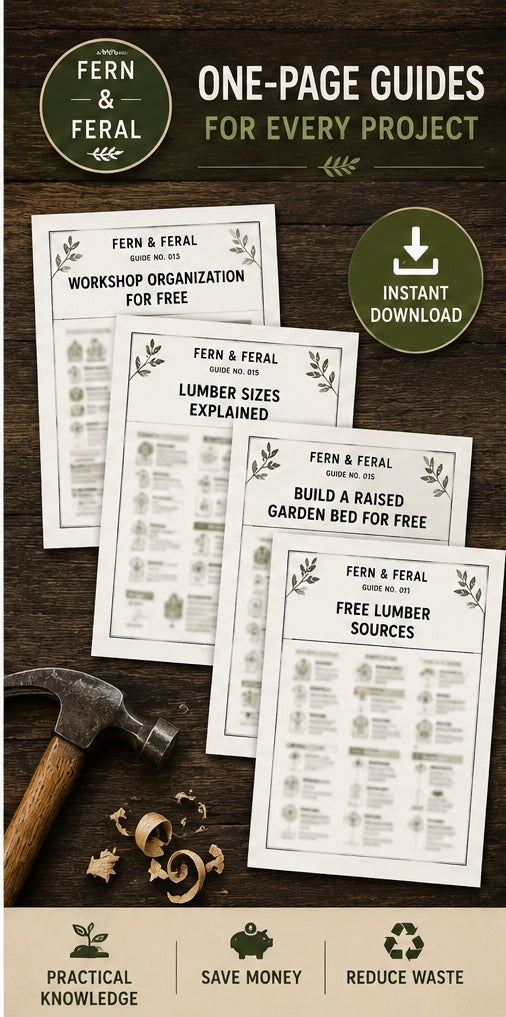 Workshop Organization for Free Printable Guide | DIY Workshop Storage Ideas PDF | Garage Organization Cheat Sheet | Instant Download