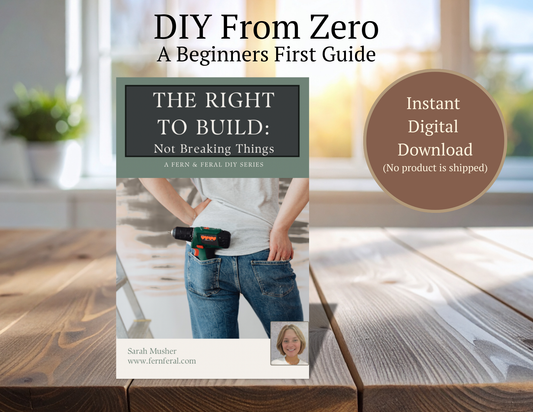 Not Breaking Things on Purpose – Beginner DIY & Woodworking Guide (Level 1 of Made by Hand Series)