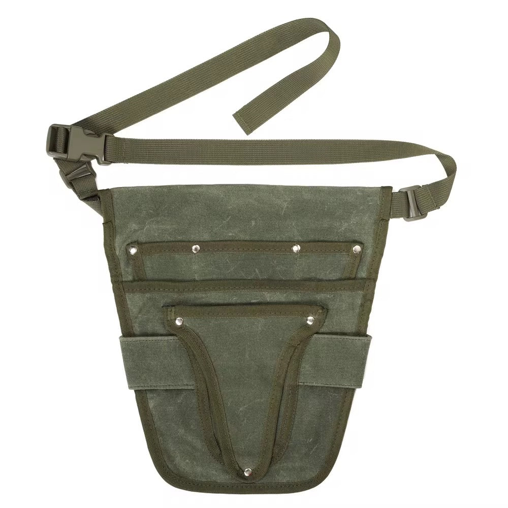 Waxed Canvas Personalized Engraved Garden Tool Holster (Unisex)