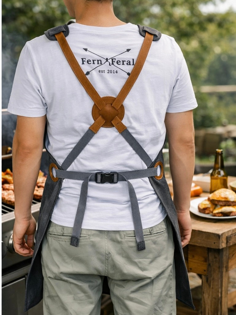 Heavy-Duty Waxed Canvas Work Apron (For Men Who Actually Do Things)