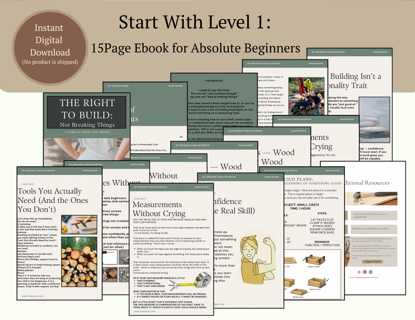 Not Breaking Things on Purpose – Beginner DIY & Woodworking Guide (Level 1 of Made by Hand Series)