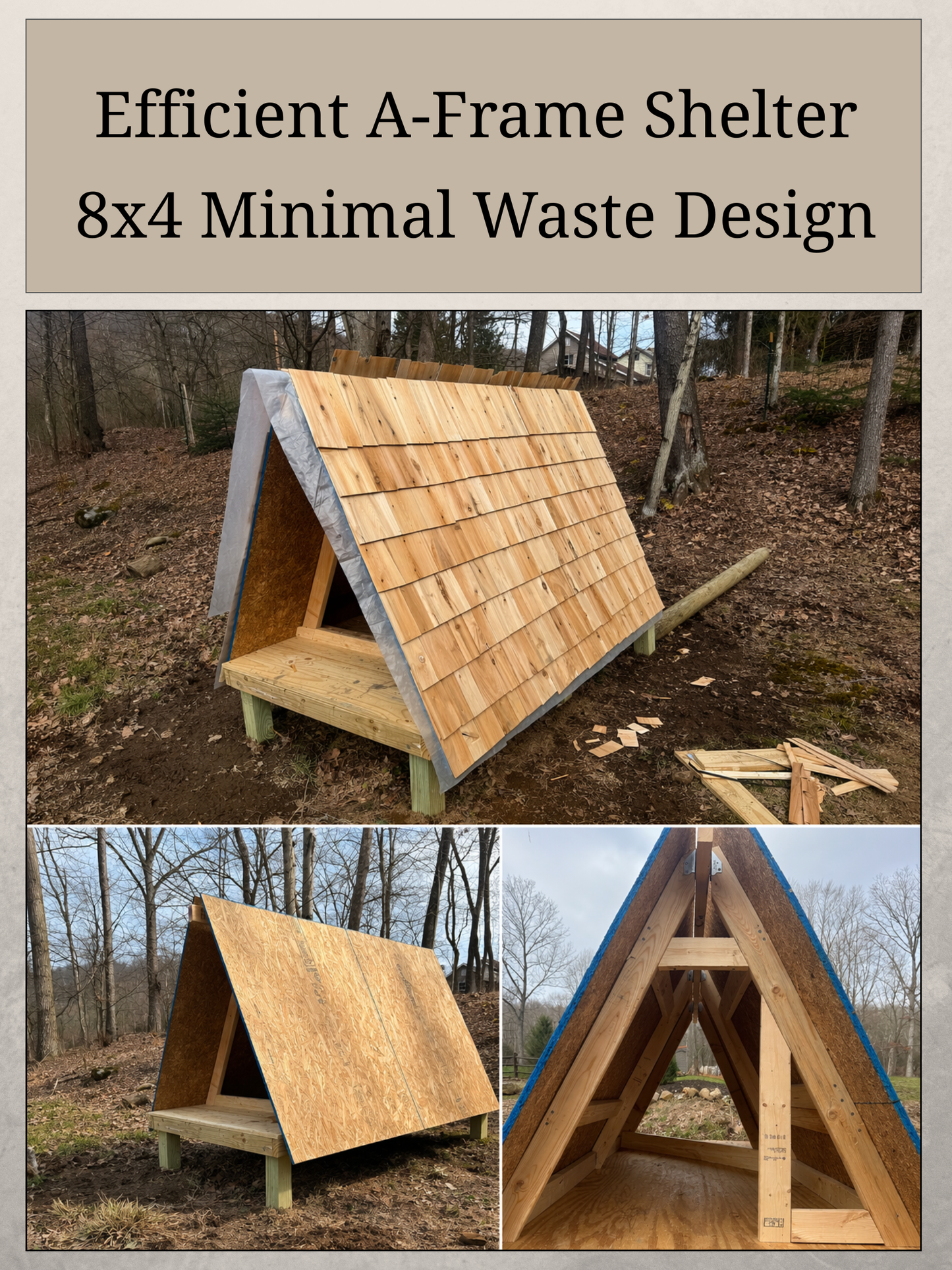 DIY Duck House Plans (8x4 A-Frame) – Beginner-Friendly Blueprint with Step-by-Step Instructions, Materials List & Cut Guide