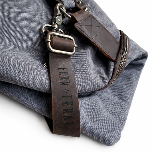 Waterproof Waxed Canvas Sling Backpack (Dumpling Bag Energy)