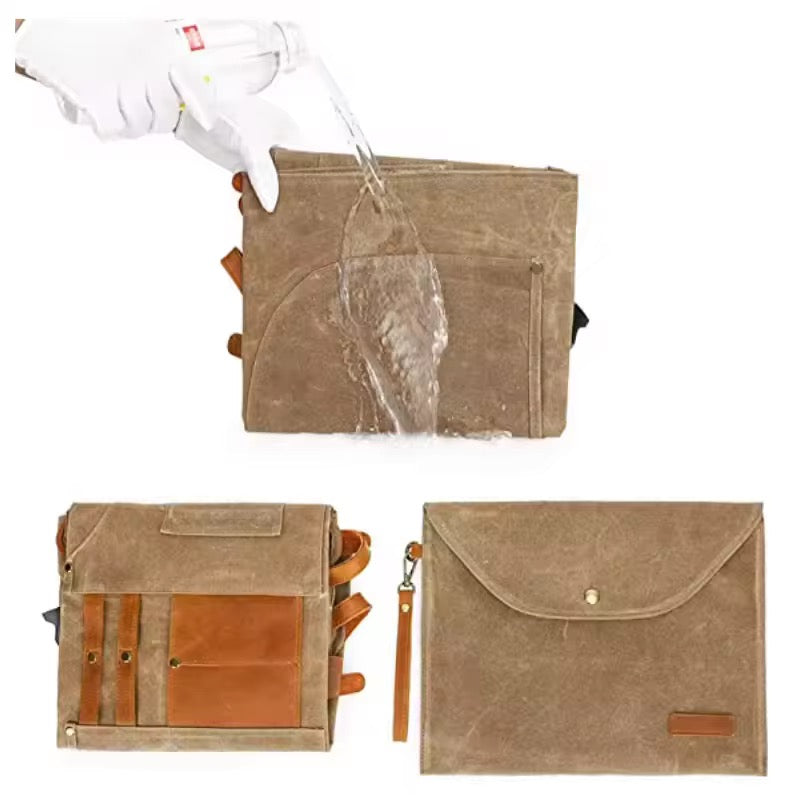 Heavy-Duty Waxed Canvas Work Apron (For Men Who Actually Do Things)