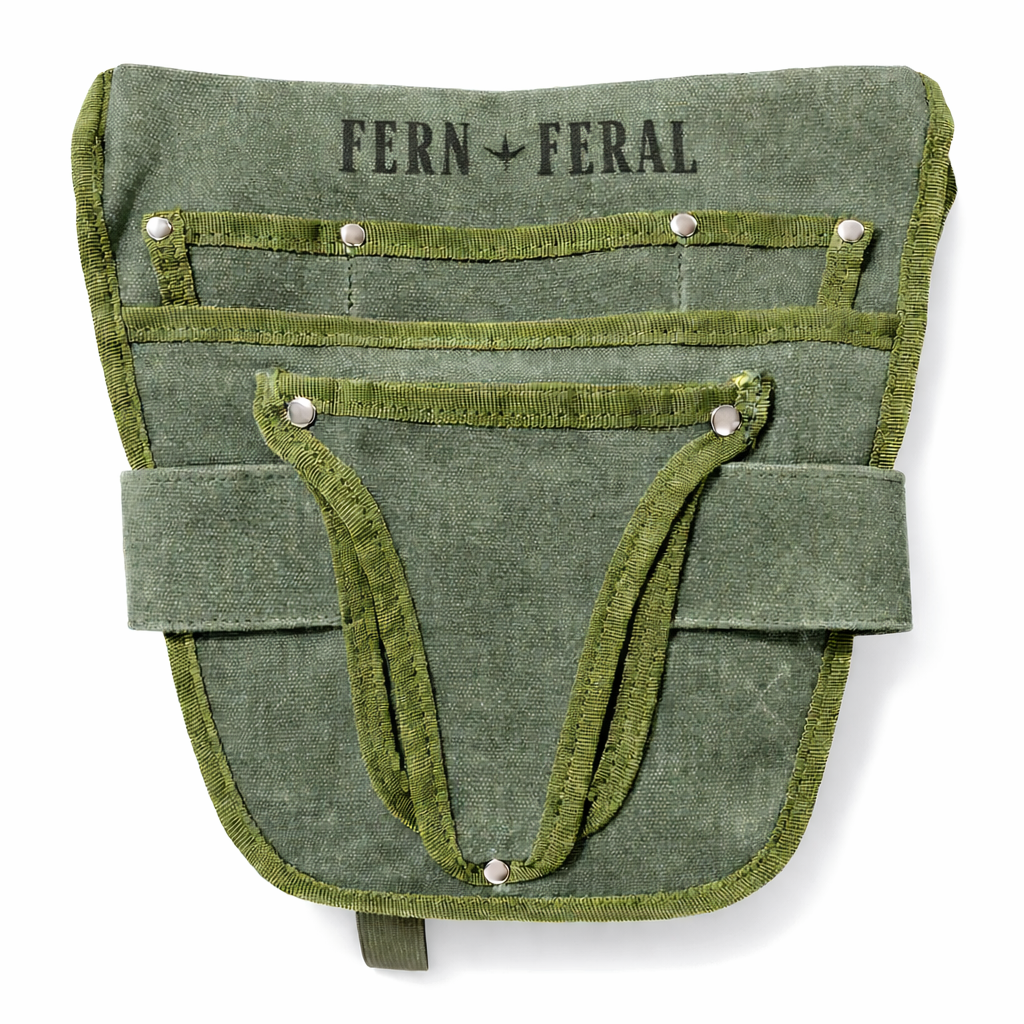 Waxed Canvas Personalized Engraved Garden Tool Holster (Unisex)