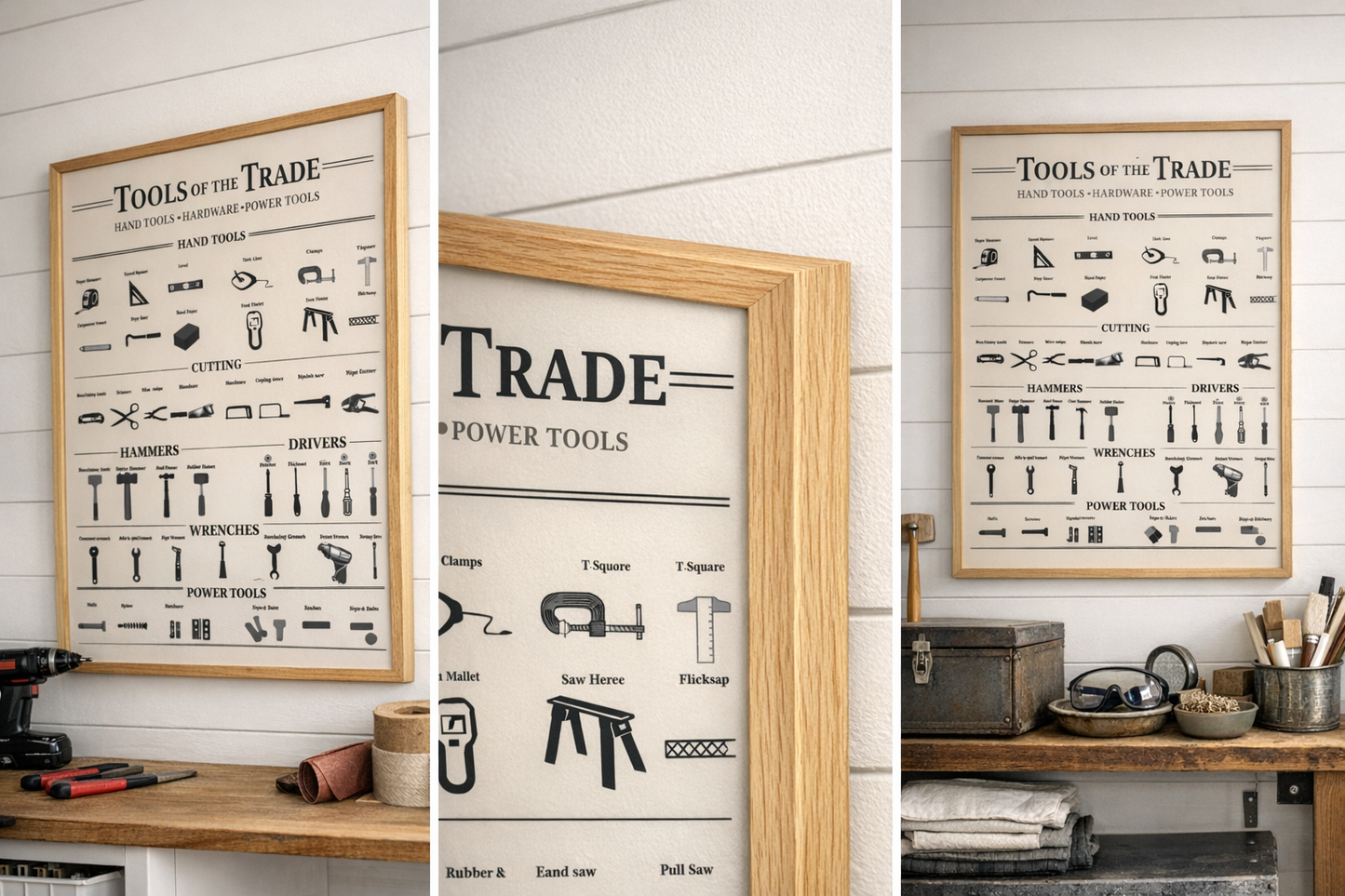 Tools of the Trade — Printable Complete DIY Workshop Reference Poster (18×24)