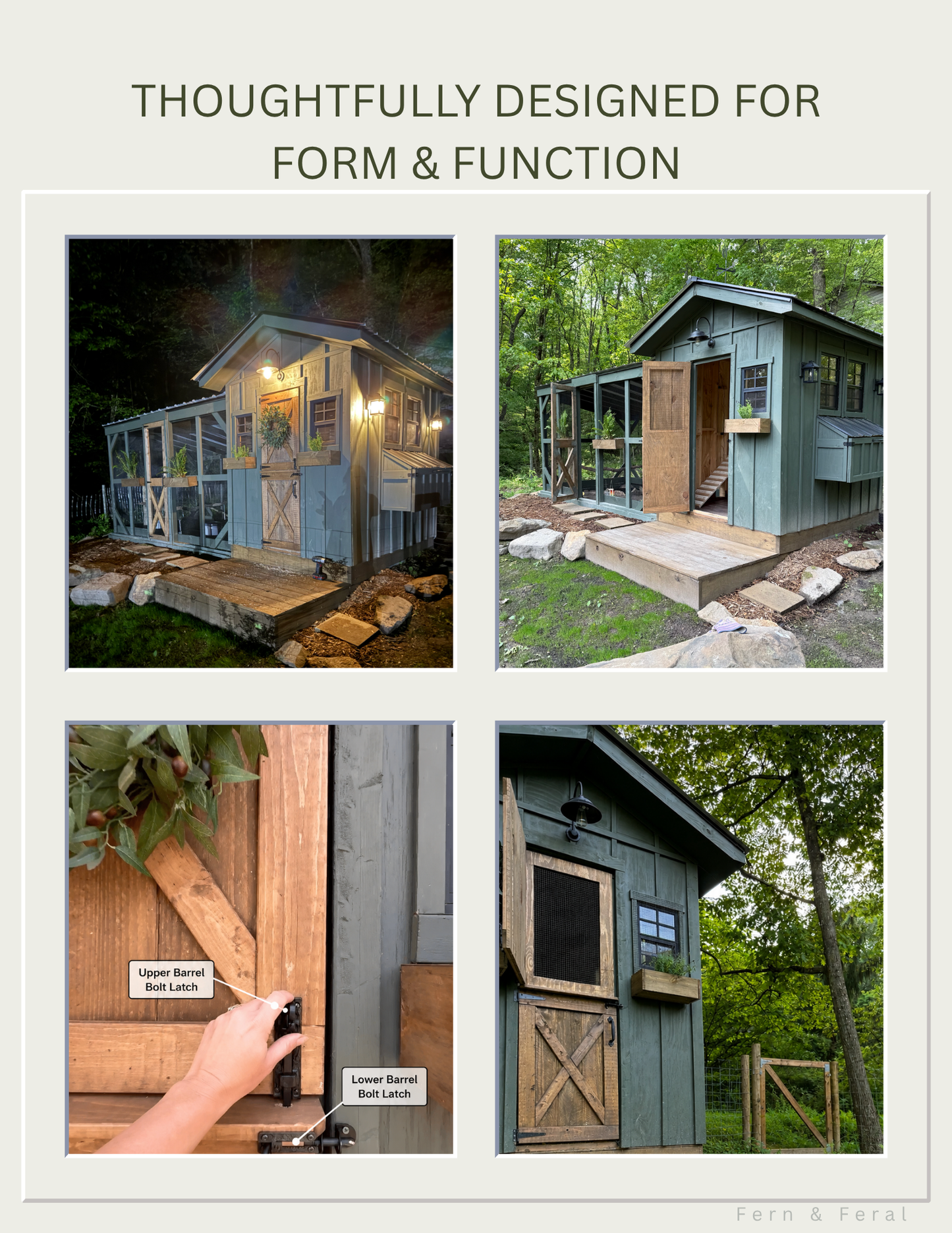 DIY Faux Dutch Door Plans for Chicken Coops | Beginner-Friendly PDF Blueprint with Cut List, Materials & Assembly Guide