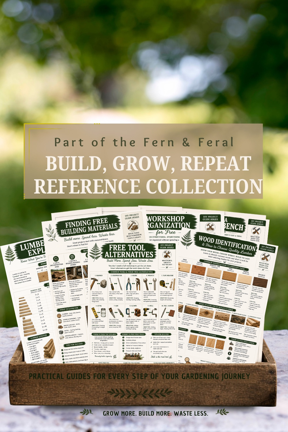 Free Tool Alternatives Printable Guide | DIY Workshop Hacks PDF | Budget Woodworking Cheat Sheet | Maker Reference Guide