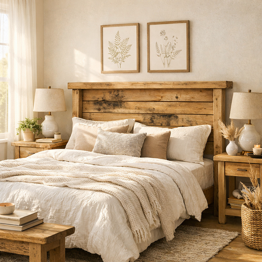 Rustic Headboard Printable Woodworking Plans (Twin / Full/ Queen)