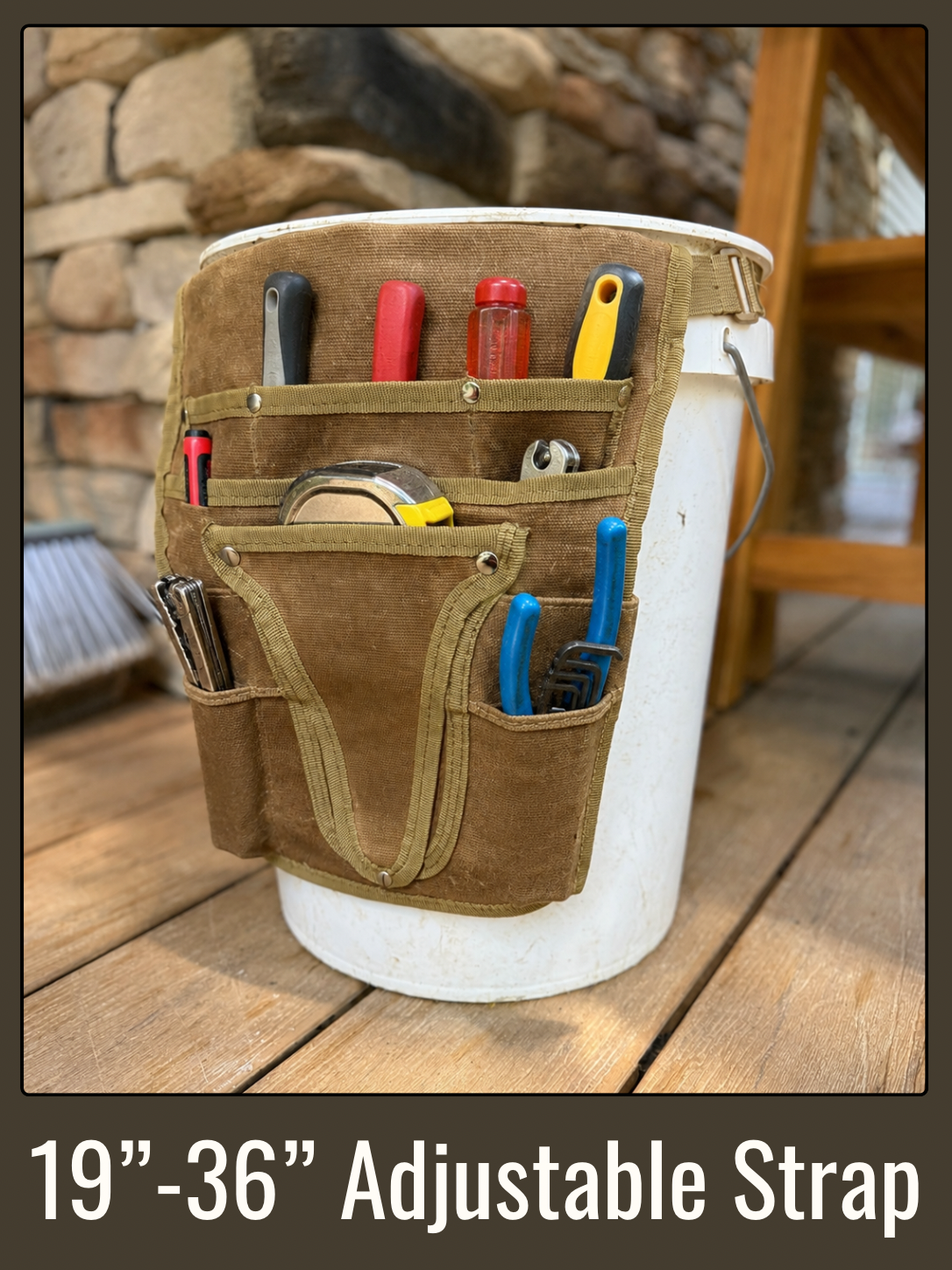 Waxed Canvas Personalized Engraved Garden Tool Holster (Unisex)